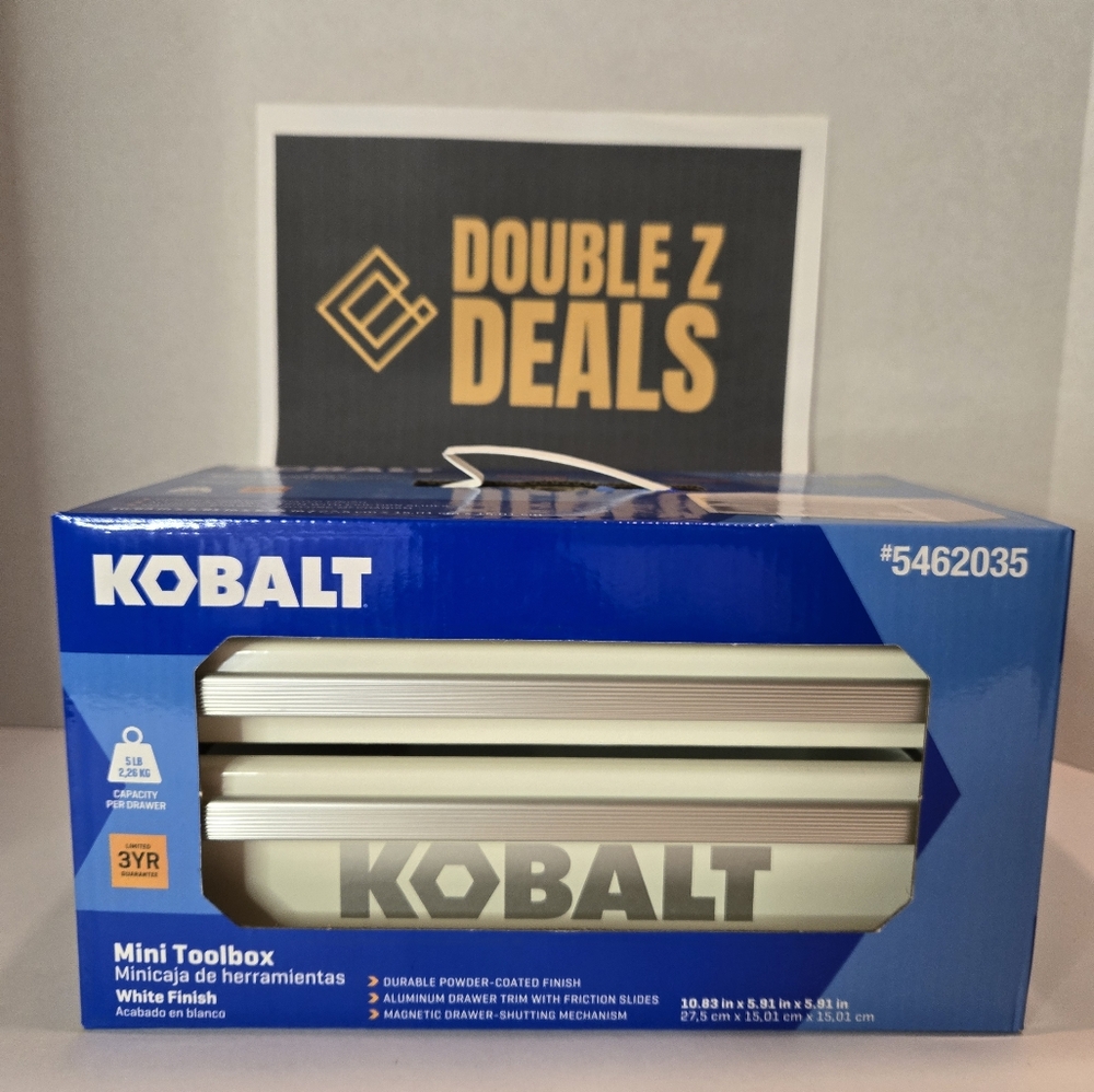 Kobalt white mini toolbox
